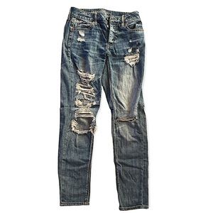 American Eagle Outfitters | Women’s Denim Jeans | Tomgirl Distressed Size 0